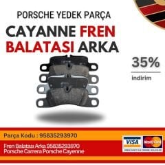 Porsche Carrera Porsche Cayenne Fren Balatası Arka   95835293970